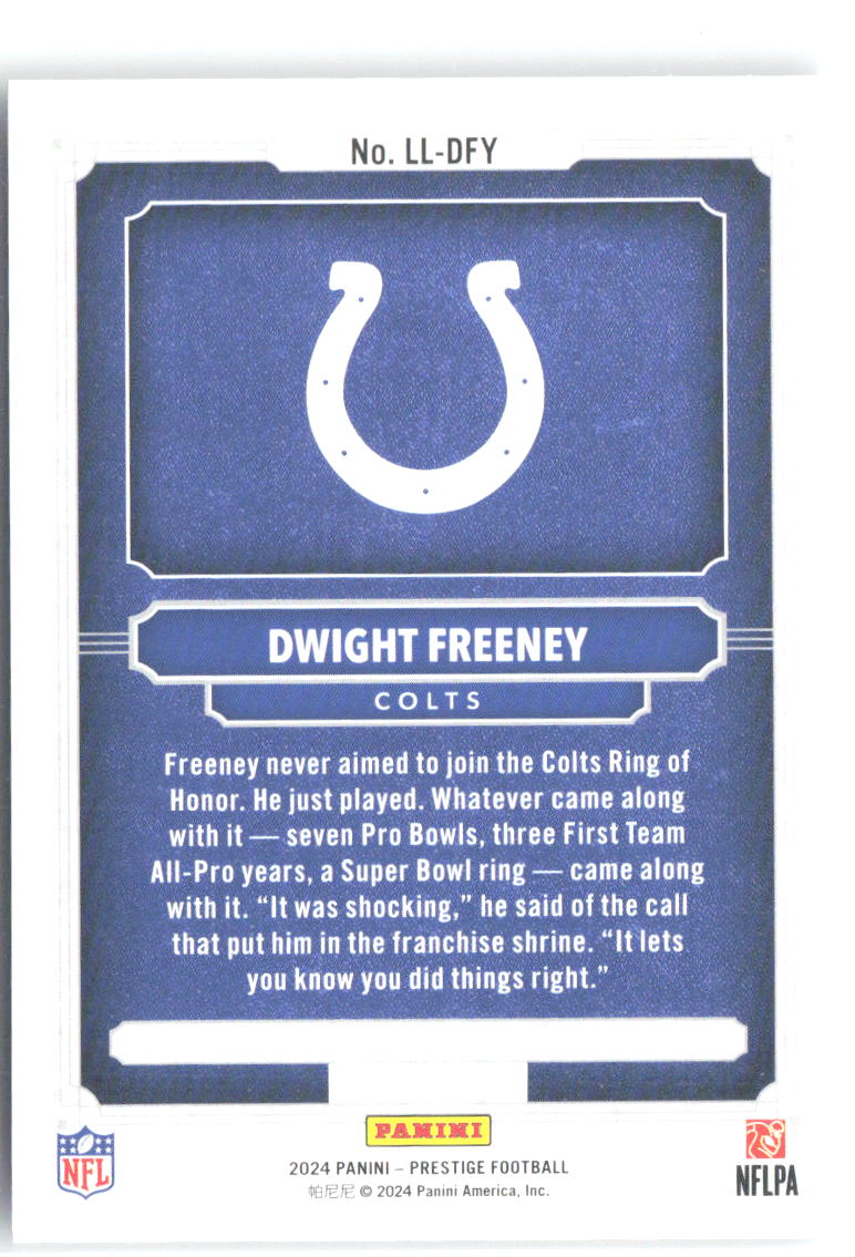 Dwight Freeney Panini Prestige - Living Legends LL-DFY 2024 Indianapolis Colts