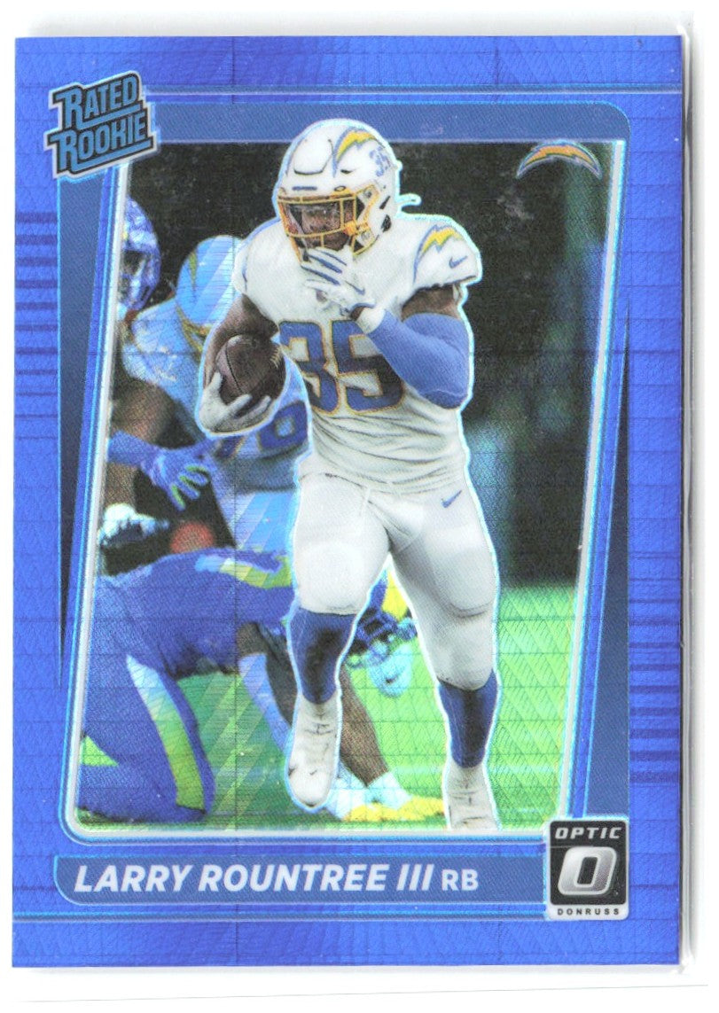 Larry Rountree III Donruss Optic - Blue Hyper 256 2021 Los Angeles Chargers