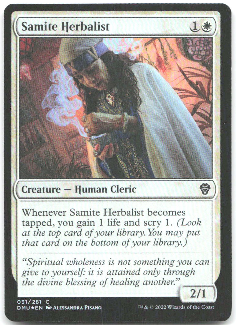 Samite Herbalist Foil C Dominaria United 31 NM Alessandra Pisano