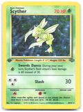 Scyther 10 1st Edition Holo Rare Jungle 10/64 NM Ken Sugimori