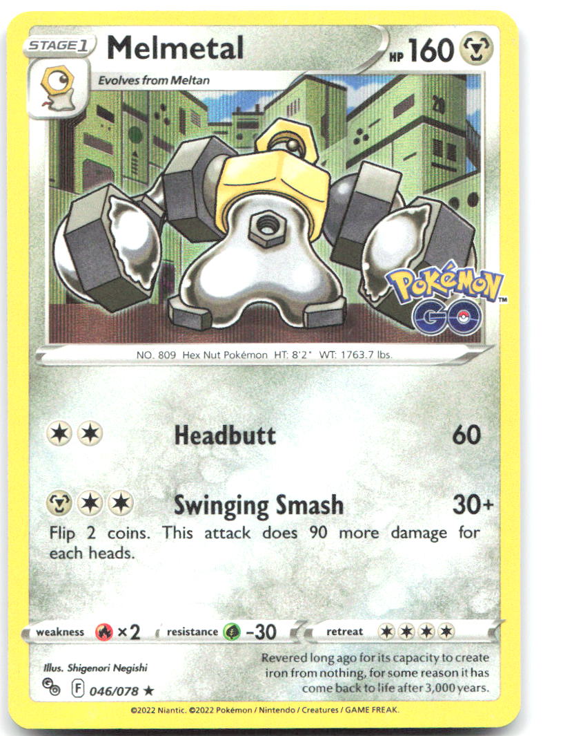 Melmetal Holo Rare Pokemon GO 046/078 NM Shigenori Negishi