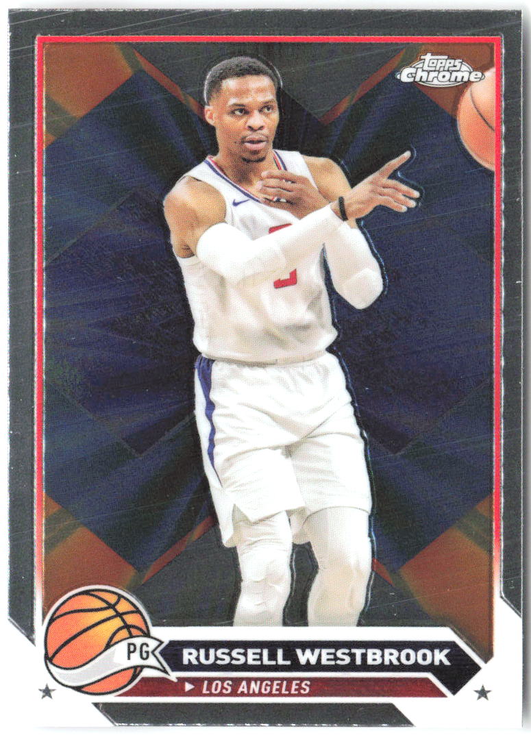 Russell Westbrook Topps Chrome 110 2023-24 Los Angeles Clippers