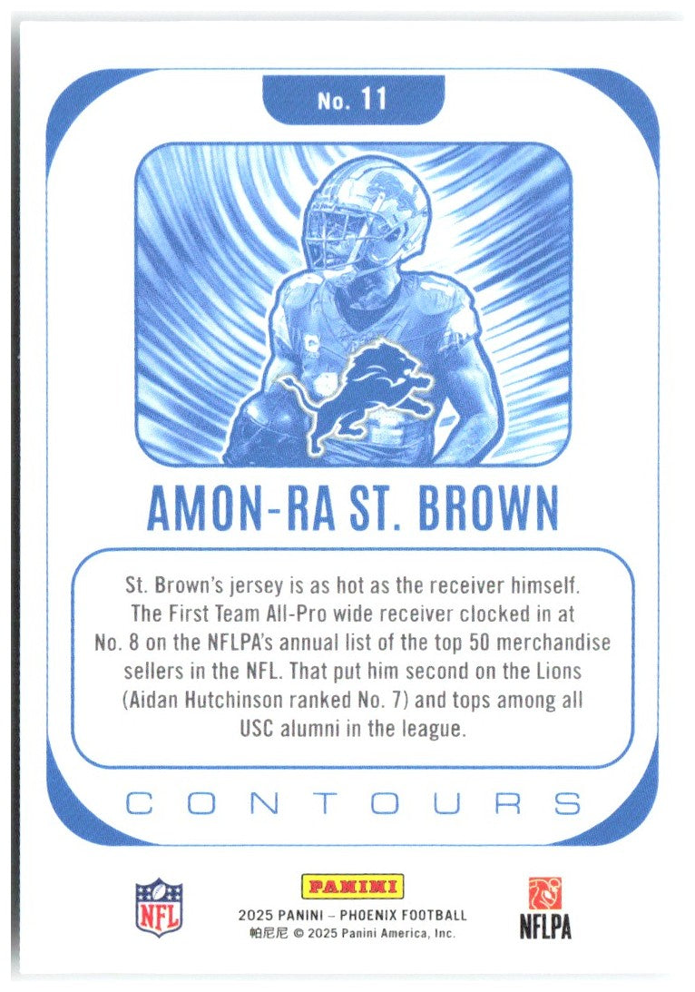 Amon-Ra St. Brown Panini Phoenix - Contours 11 2025 Detroit Lions