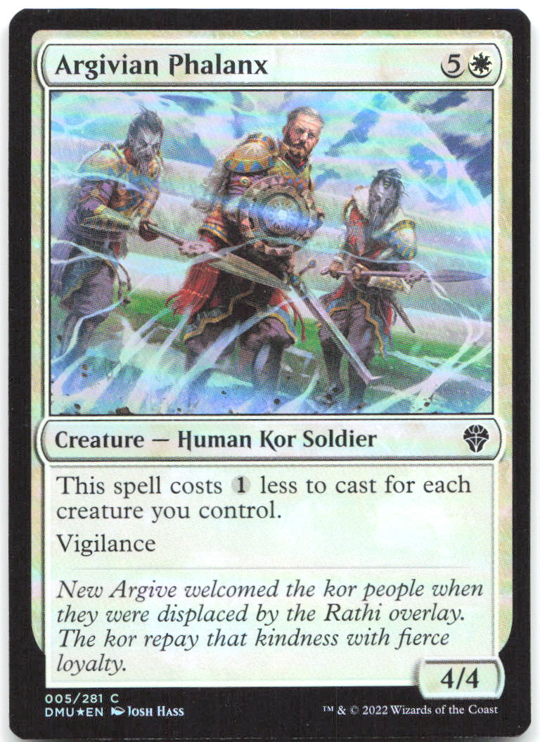 Argivian Phalanx Foil C Dominaria United 5 NM Josh Hass