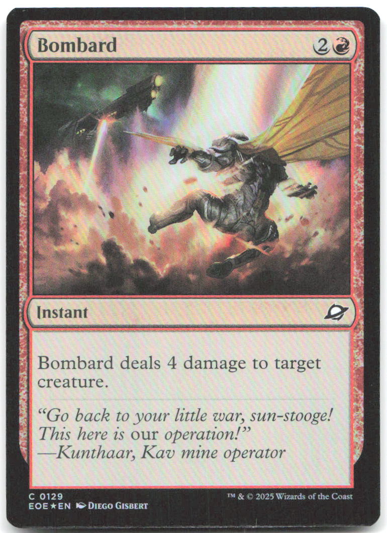 Bombard Foil C Edge of Eternities 129 NM Diego Gisbert