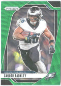 Saquon Barkley Panini Prizm - Green Wave 232 2024 Philadelphia Eagles