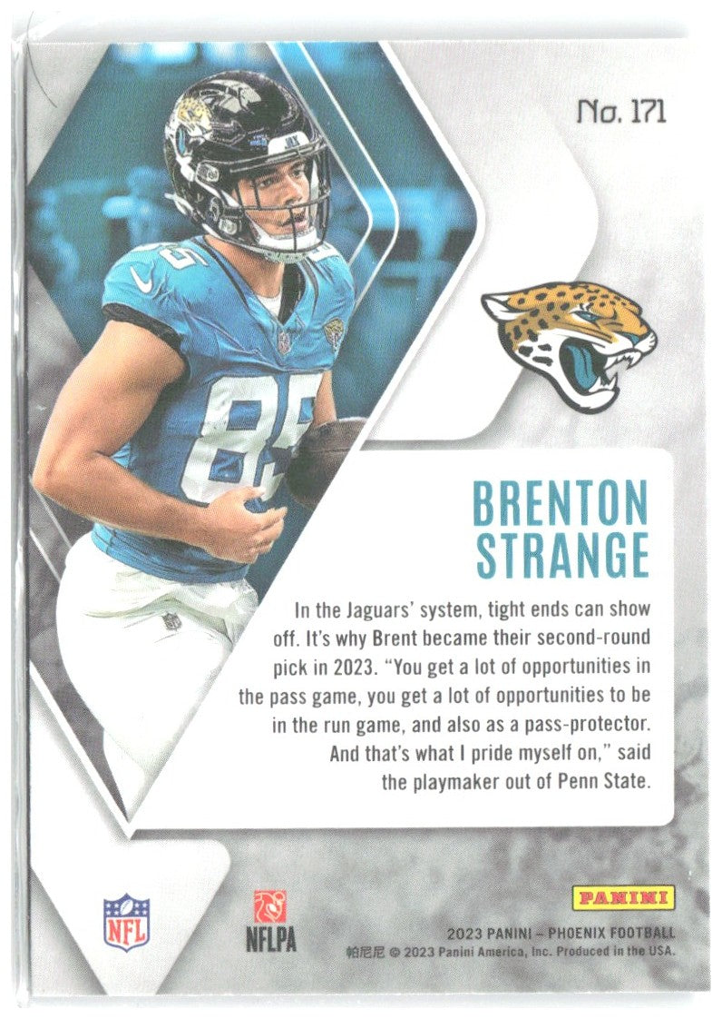 Brenton Strange Panini Phoenix - Silver 171 2023 Jacksonville Jaguars