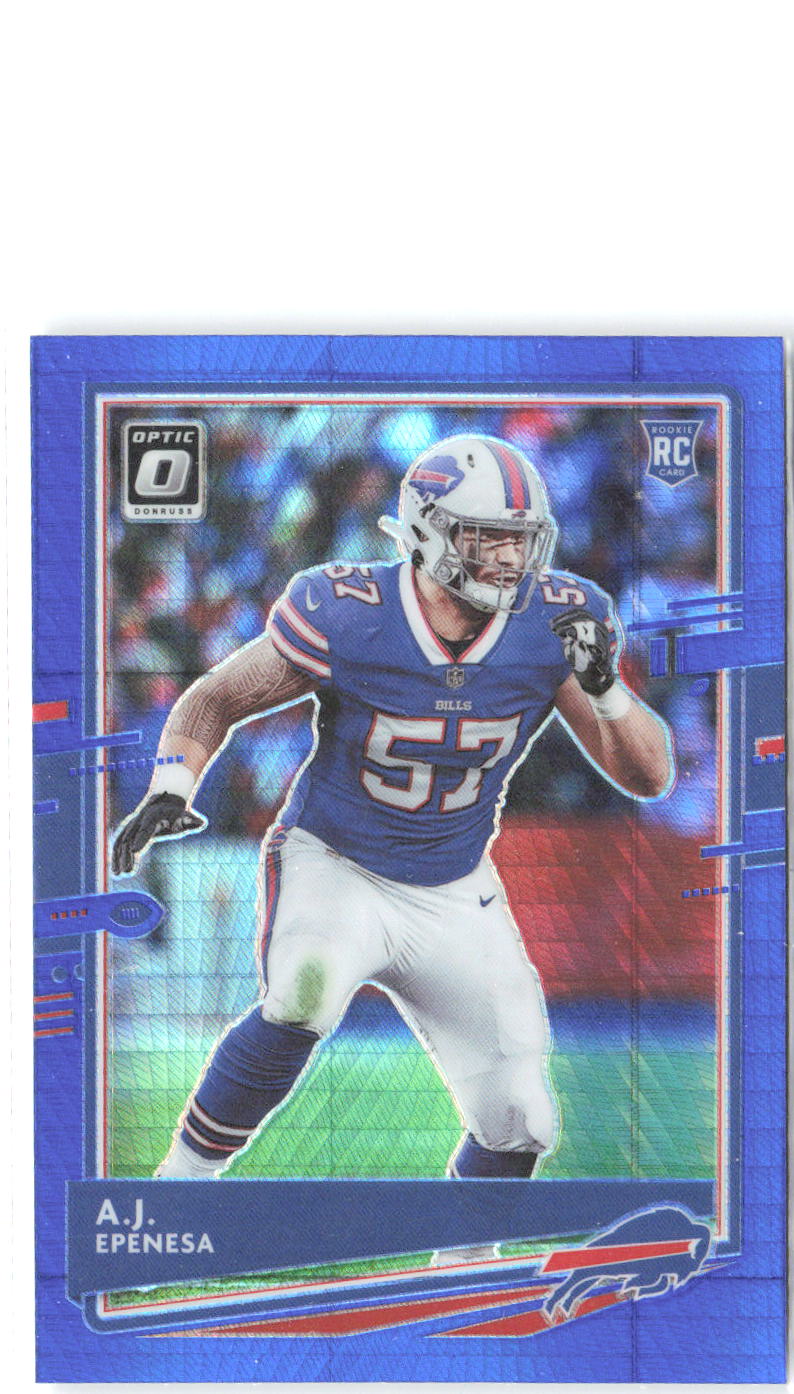 A.J. Epenesa Donruss Optic - Blue Hyper 112 2020 Buffalo Bills