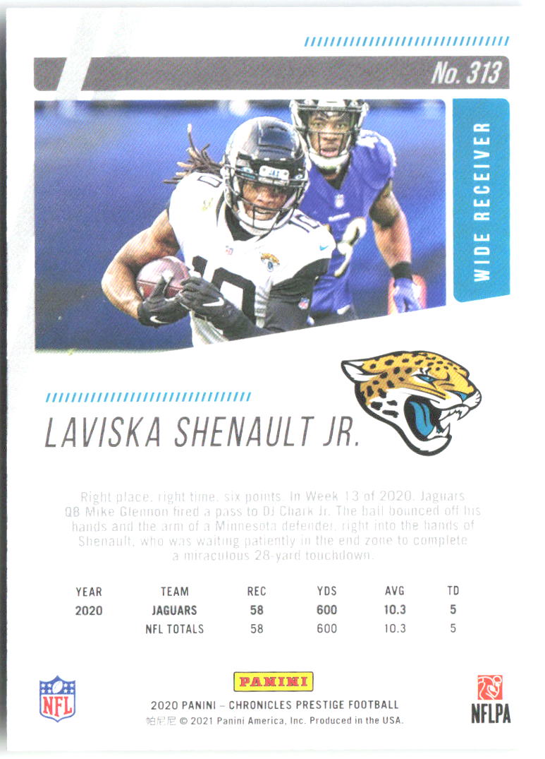 Laviska Shenault Jr. Chronicles - Prestige Rookies 313 2020 Jacksonville Jaguars