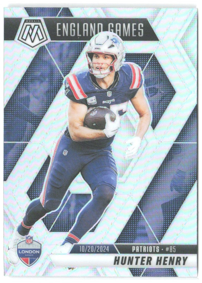 Hunter Henry Panini Mosaic - Silver 262 2025 New England Patriots