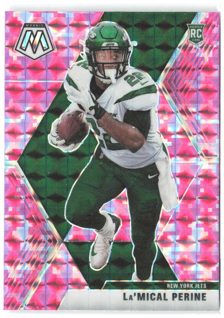 La'Mical Perine Panini Mosaic - Prizm Camo Pink 235 2020 New York Jets