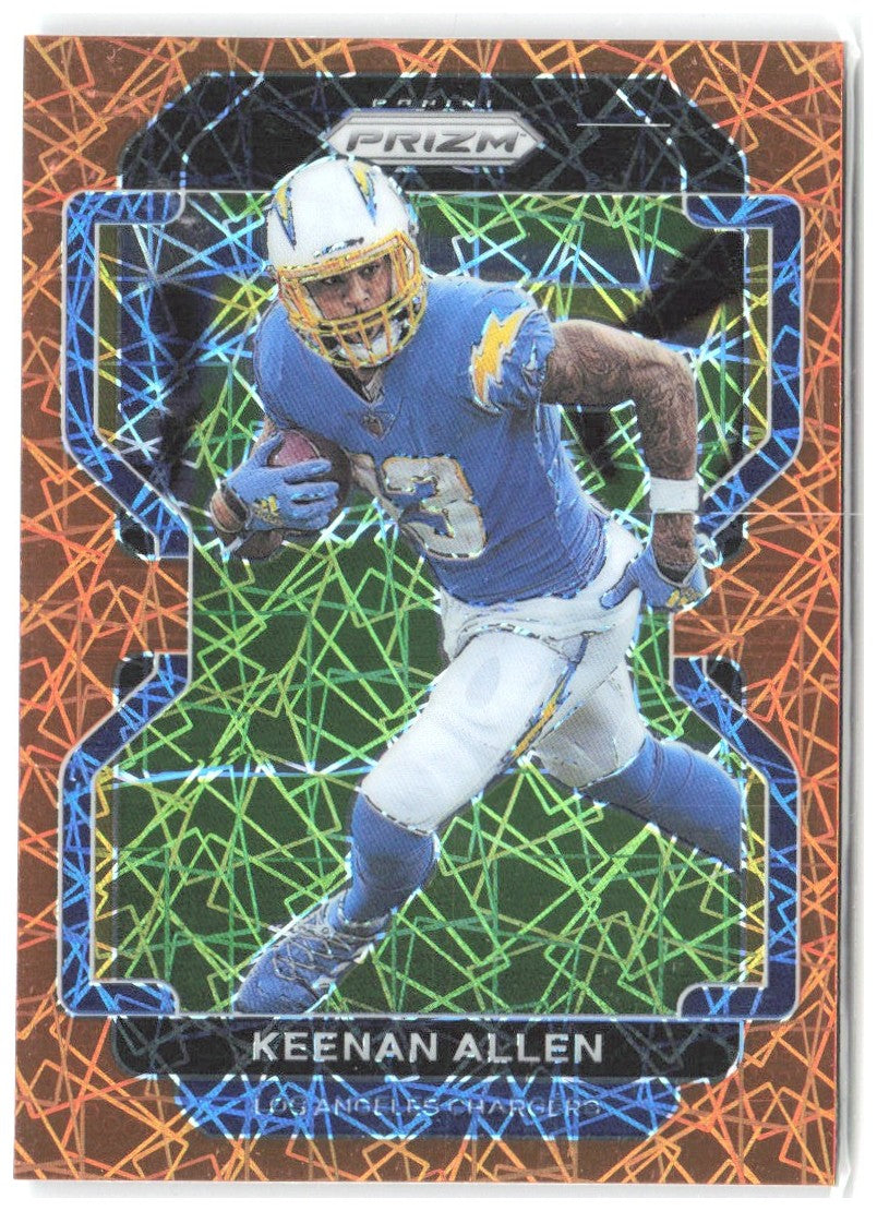 Keenan Allen Panini Prizm - Lazer 166 2021 Los Angeles Chargers