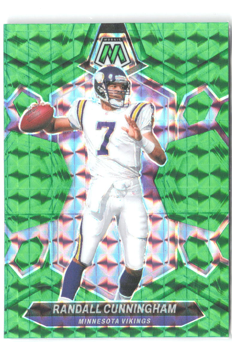 Randall Cunningham Panini Mosaic - Mosaic Green 241 2024 Minnesota Vikings