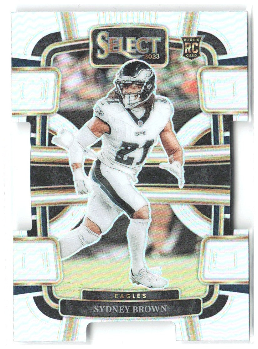 Sydney Brown Panini Select - Silver Prizms Die Cuts 80 2023 Philadelphia Eagles