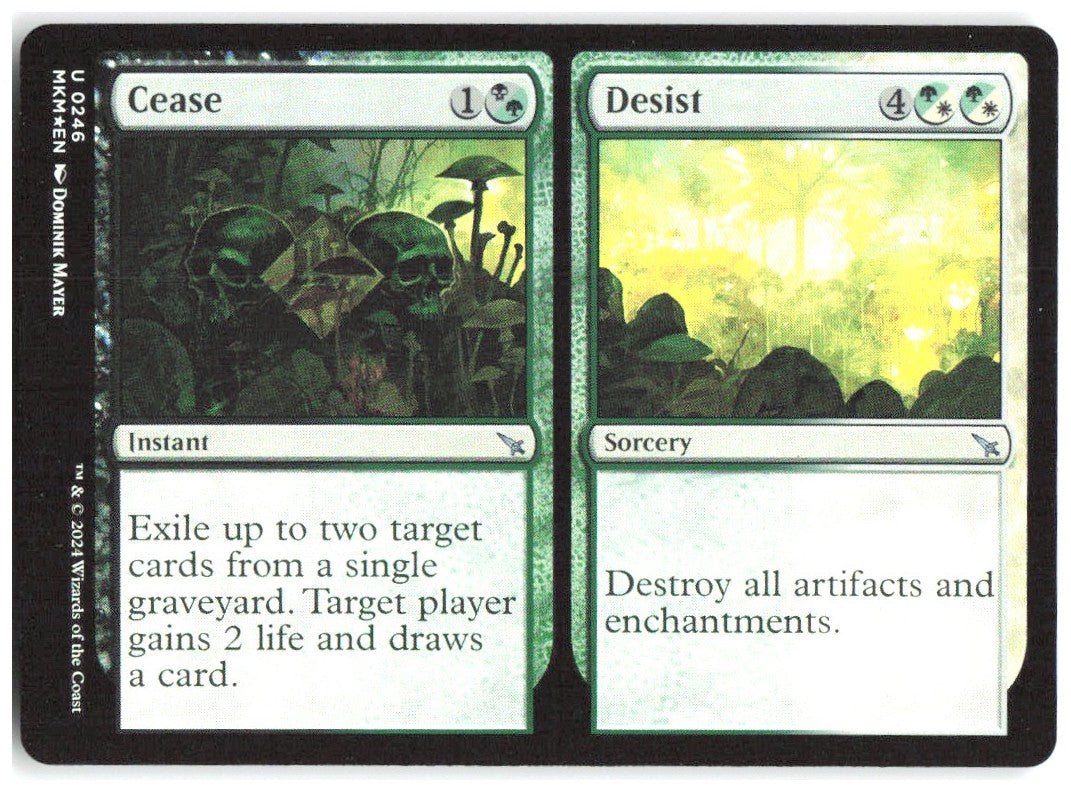 Cease // Desist Foil U Murders at Karlov Manor 246 NM Dominik Mayer