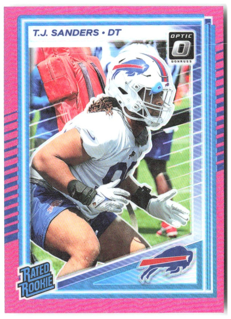 T.J. Sanders Donruss Optic - Pink 226 2025 Buffalo Bills