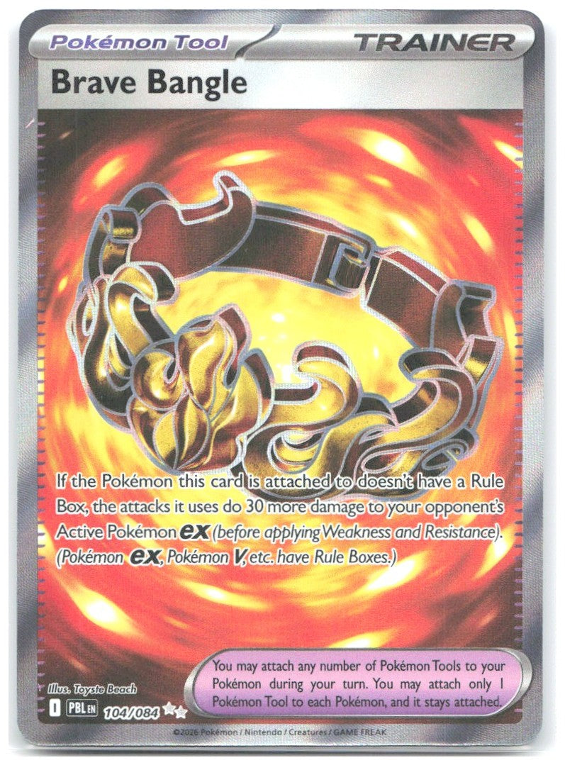 Brave Bangle Holo Ultra Rare ME05 Pitch Black 104/084 NM Toyste Beach