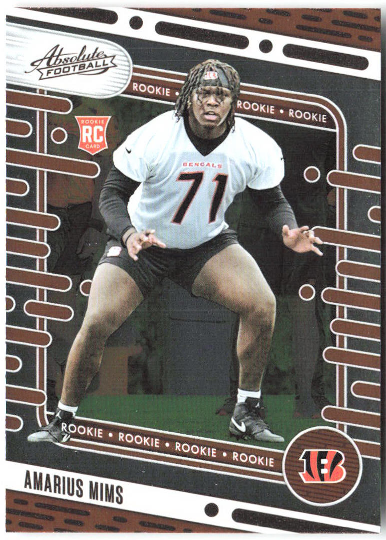 Amarius Mims Panini Absolute - Retail 118 2024 Cincinnati Bengals RC