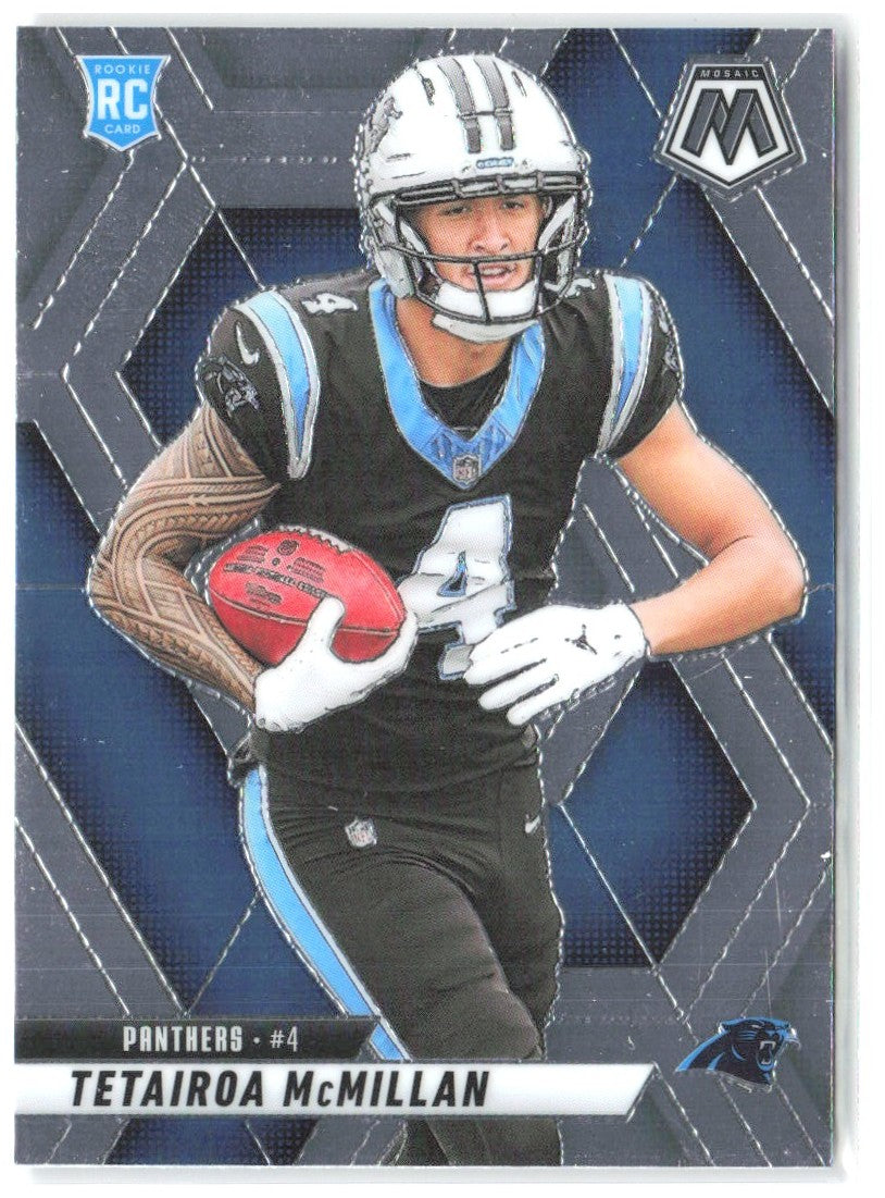 Tetairoa McMillan Panini Mosaic 309 2025 Carolina Panthers RC