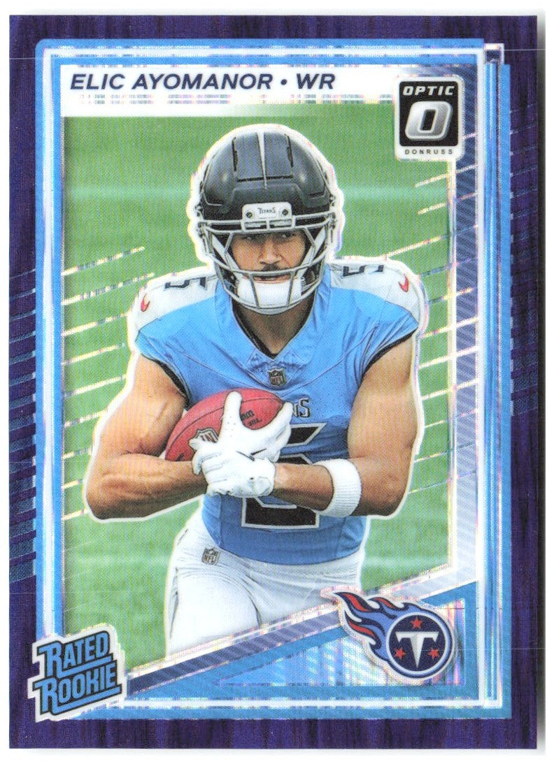 Elic Ayomanor Donruss Optic - Purple Shock 235 2025 Tennessee Titans