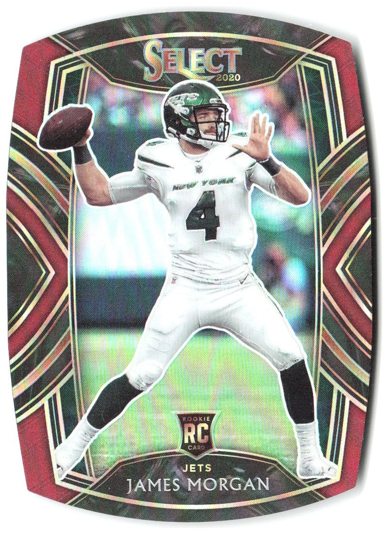 James Morgan Panini Select - Red Prizm Die Cut 284 2020 New York Jets