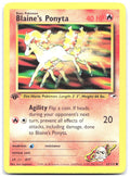 Blaine's Ponyta 1st Edition Common Gym Heroes 063/132 NM Ken Sugimori