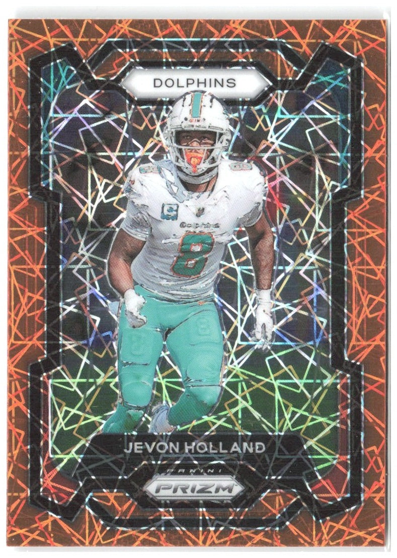 Jevon Holland Panini Prizm - Lazer 188 2023 Miami Dolphins
