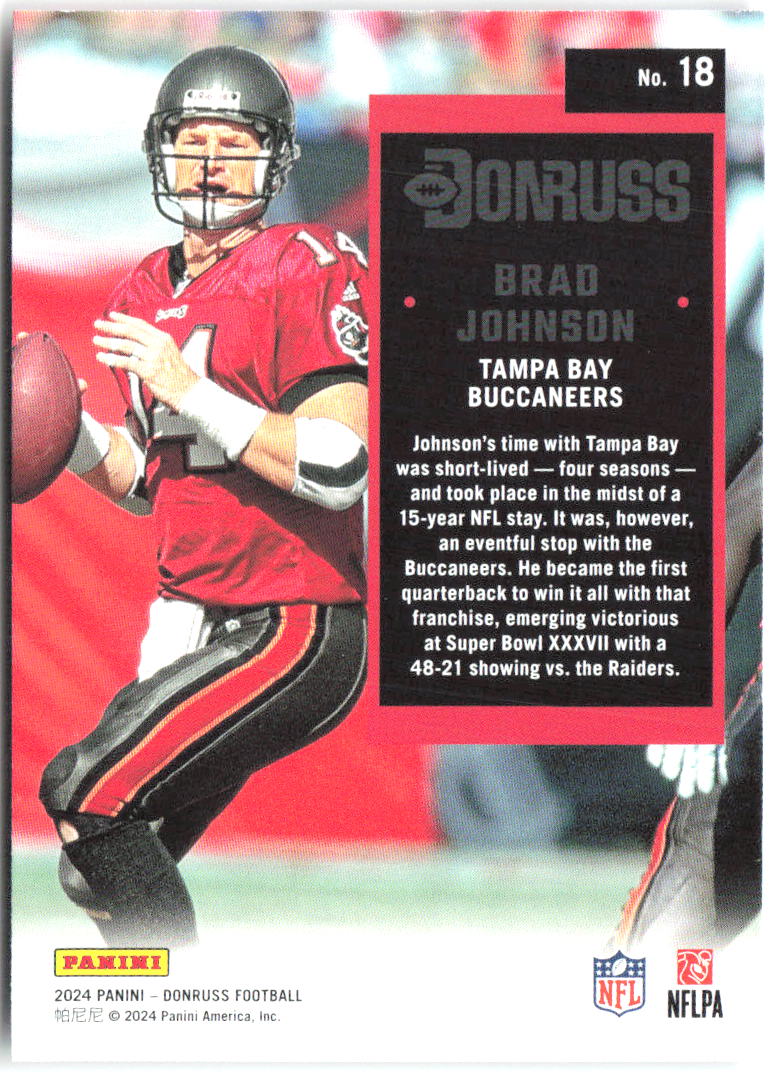 Brad Johnson Donruss - Retro 1994 18 2024 Tampa Bay Buccaneers