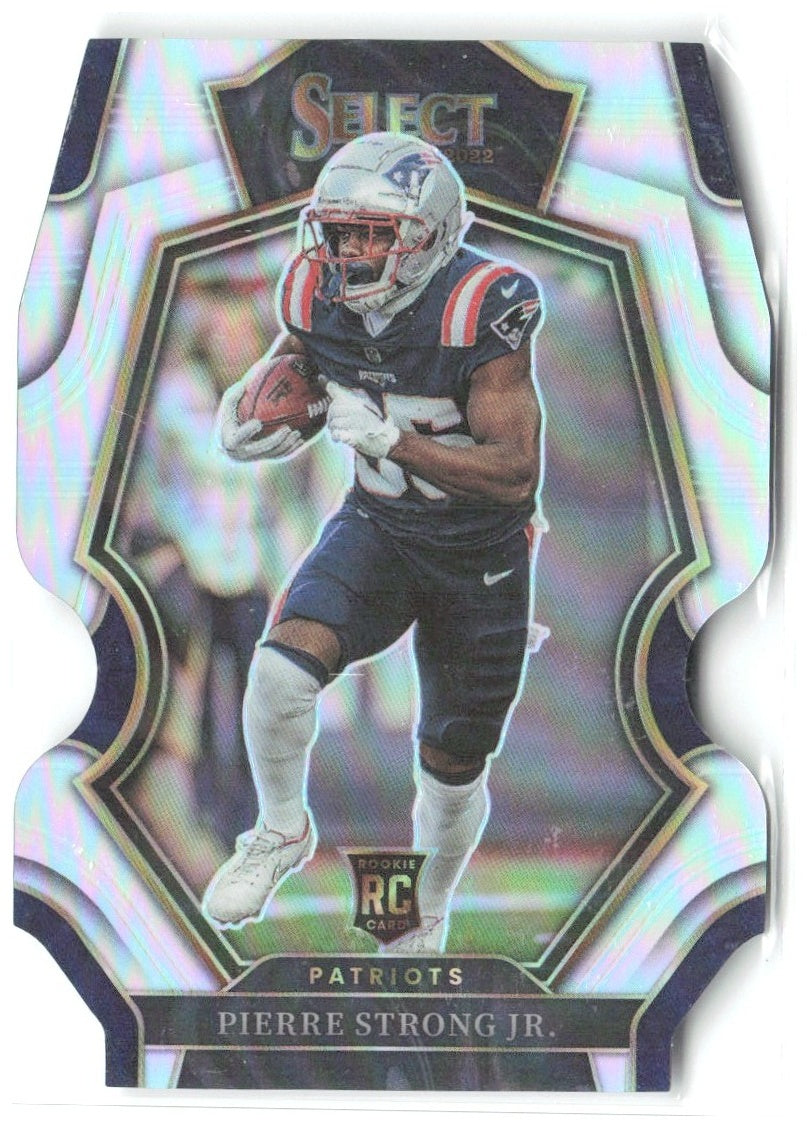 Pierre Strong Jr. Select - Silver Prizm Die Cut 168 2022 New England Patriots