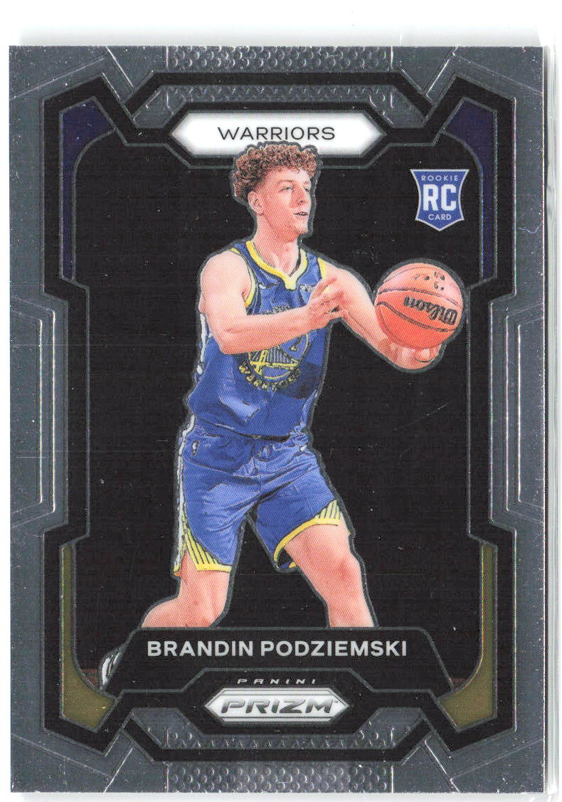 Brandin Podziemski Panini Prizm 147 2023-24 Golden State Warriors RC