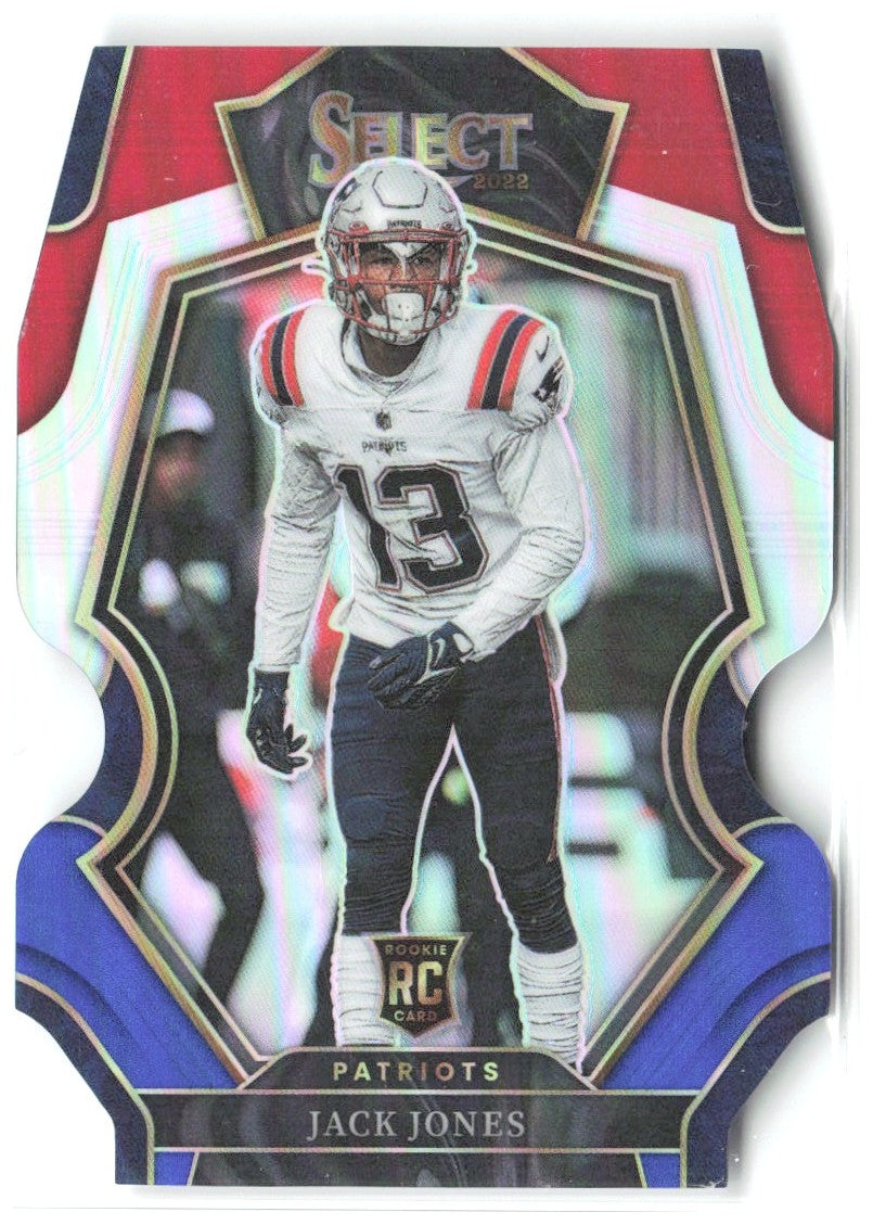 Jack Jones Select - Red and Blue Prizm Die Cut 169 2022 New England Patriots