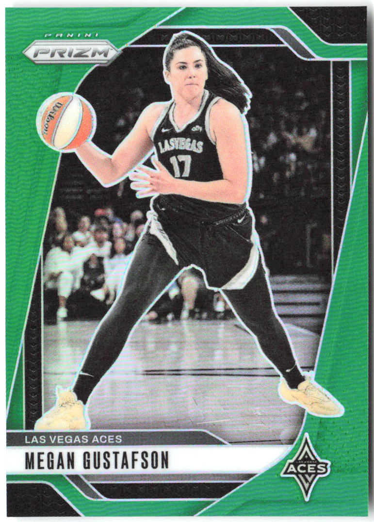 Megan Gustafson Panini Prizm WNBA - Green Prizms 78 2024 Las Vegas Aces