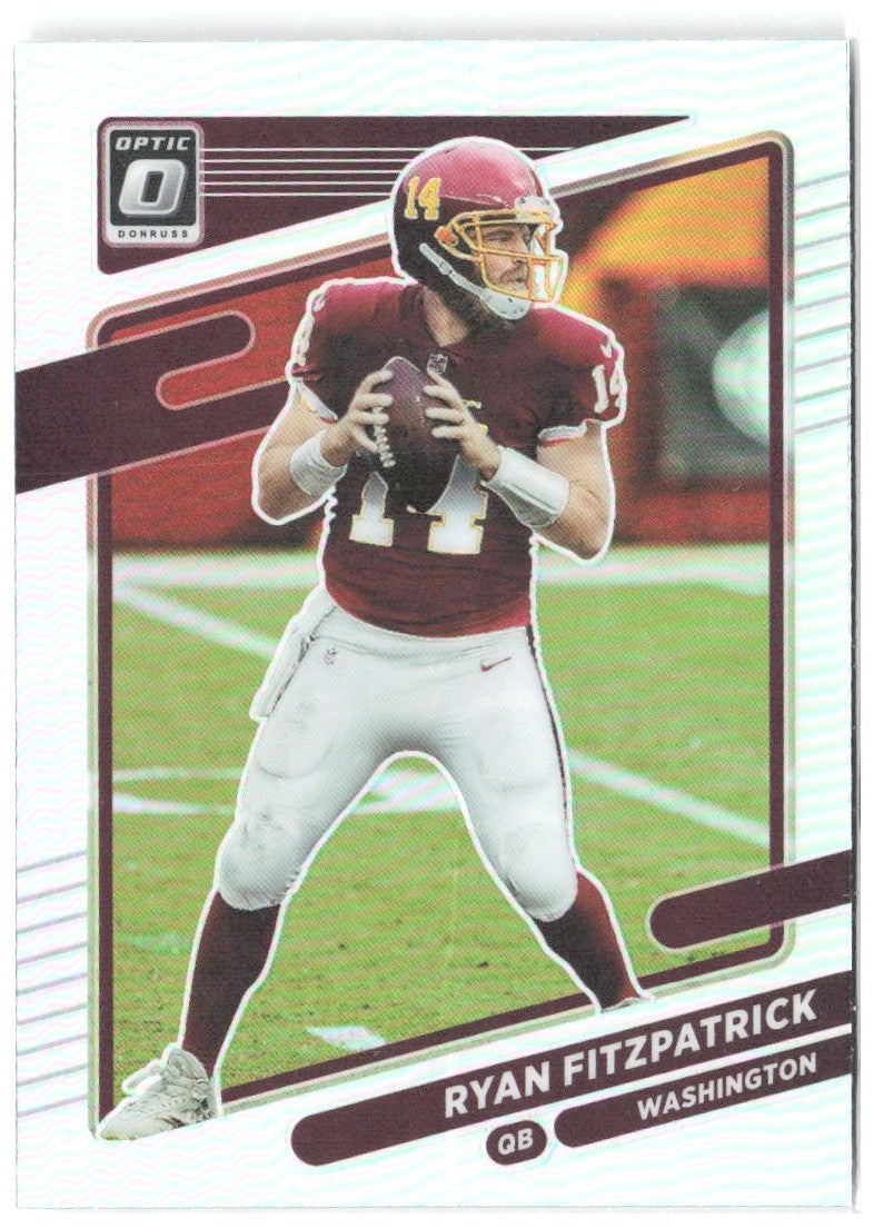 Ryan Fitzpatrick Donruss Optic - Holo 3 2021 Washington Football Team