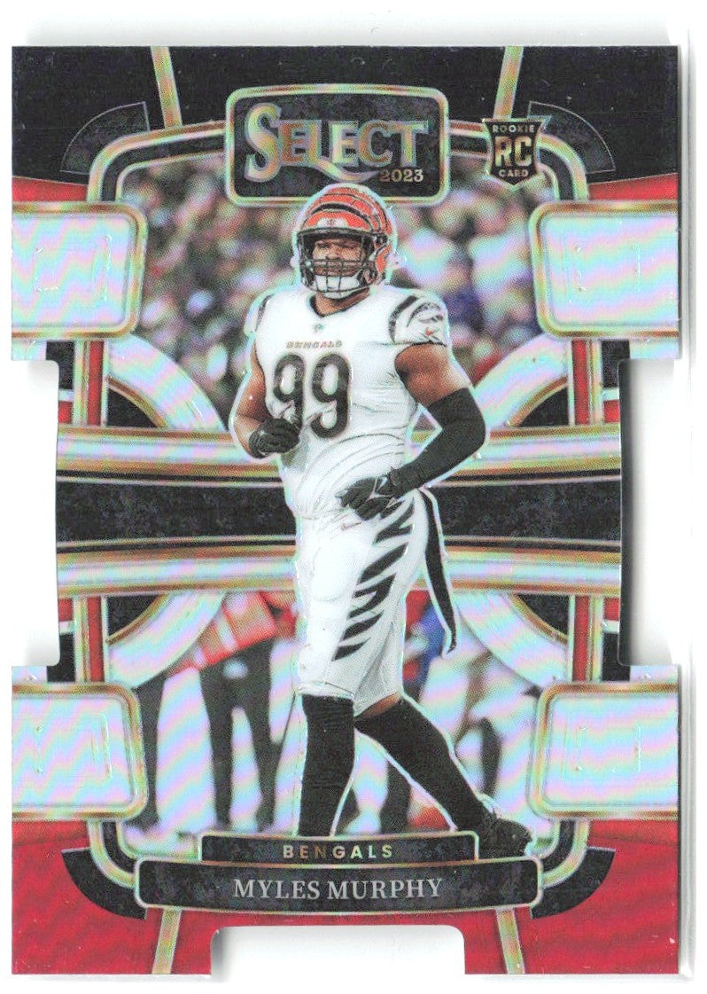 Myles Murphy Select - Black and Red Prizms Die Cuts 22 2023 Cincinnati Bengals