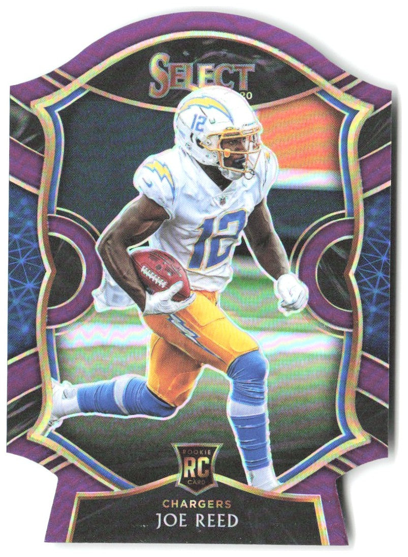 Joe Reed Panini Select - Purple Prizm Die Cut 97 2020 Los Angeles Chargers