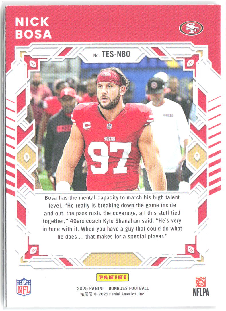 Nick Bosa Donruss - The Elite Series TES-NBO 2025 San Francisco 49ers