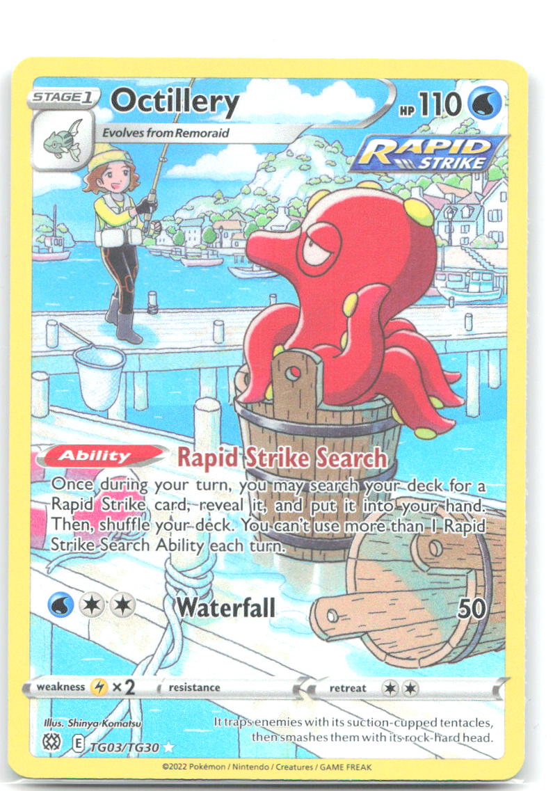Octillery Holo Ultra Rare SWSH09 Brilliant Stars Trainer Gallery TG03/TG30 NM