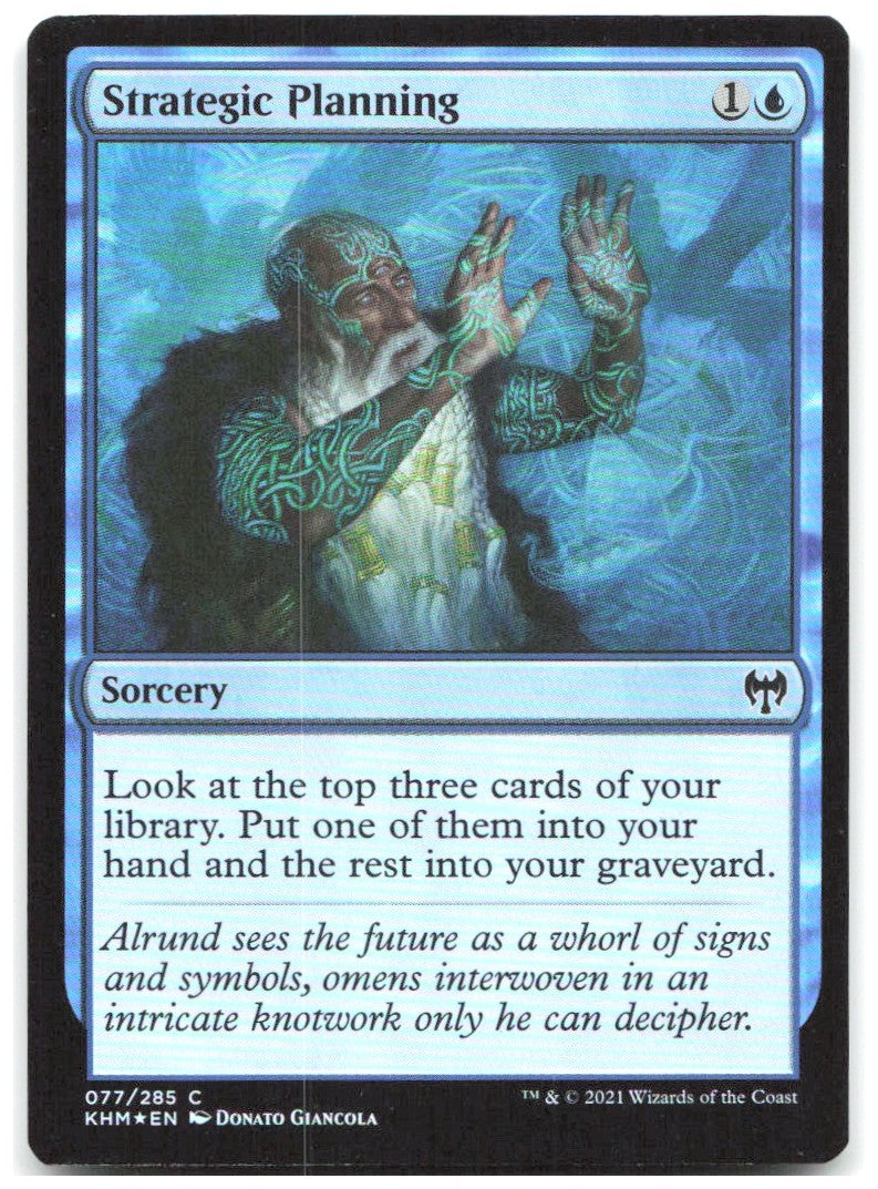 Strategic Planning Foil C Kaldheim 77 NM Donato Giancola