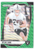 Dylan Laube Panini Prizm - Green Wave 330 2024 Las Vegas Raiders