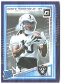 Dont'e Thornton Jr. Donruss Optic - Purple Shock 279 2025 Las Vegas Raiders