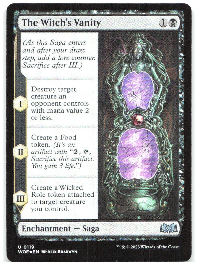 The Witch's Vanity Foil U Wilds of Eldraine 119 NM Alix Branwyn