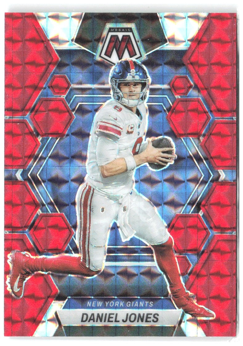 Daniel Jones Panini Mosaic - Red Mosaic 176 2023 New York Giants