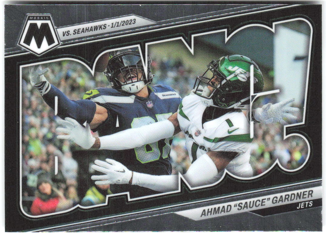 Ahmad "Sauce" Gardner Panini Mosaic - Bang! B-AHM 2023 New York Jets
