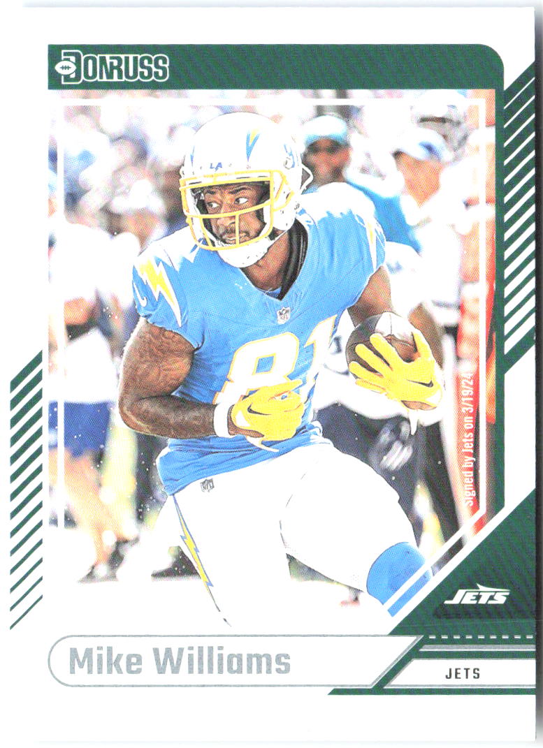 Mike Williams Donruss 279 2024 New York Jets
