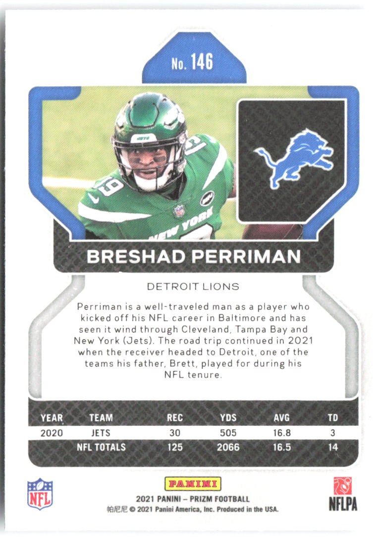 Breshad Perriman Base Panini Prizm 146 NM