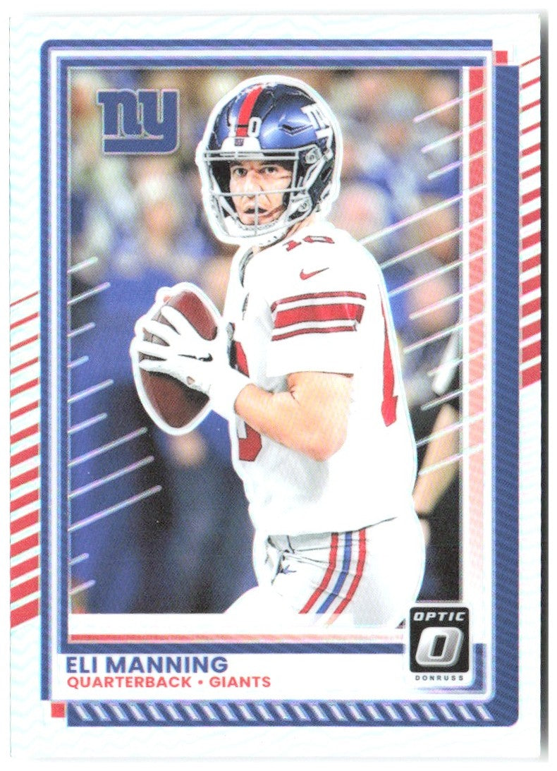 Eli Manning Donruss Optic - Holo 184 2025 New York Giants