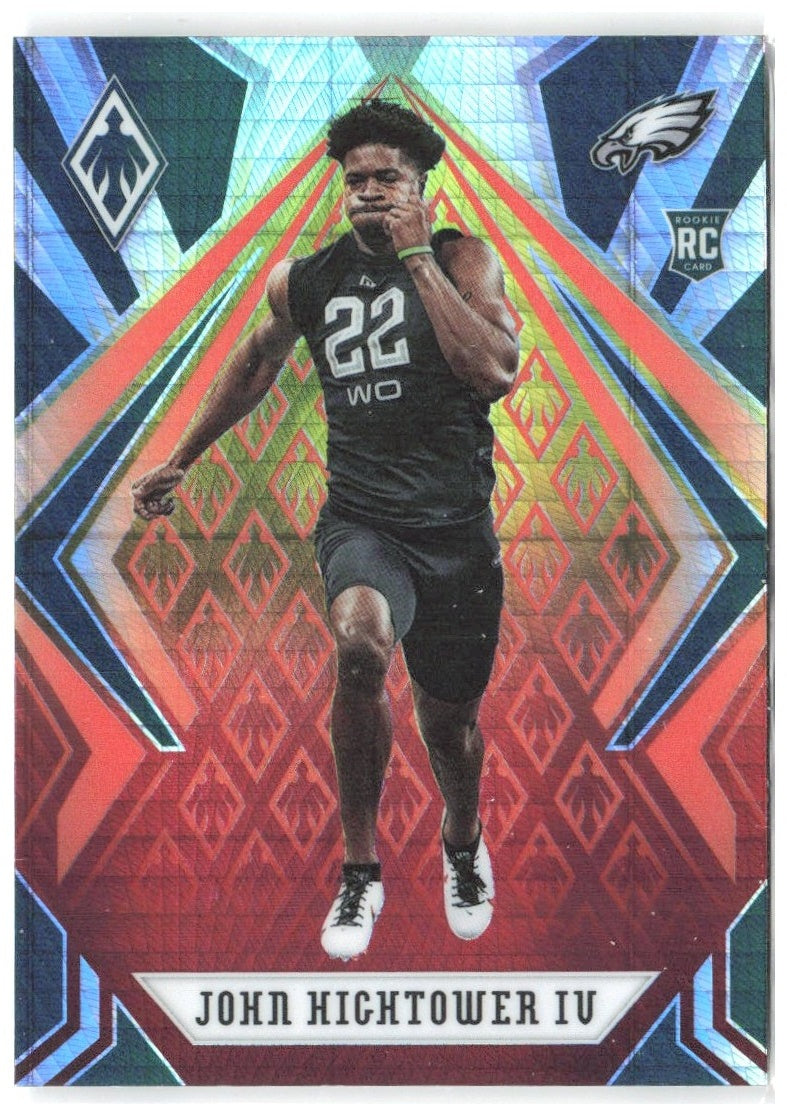 John Hightower IV Panini Phoenix - Fire Burst 176 2020 Philadelphia Eagles
