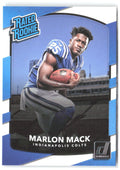 Marlon Mack Donruss 302 2017 Indianapolis Colts RC
