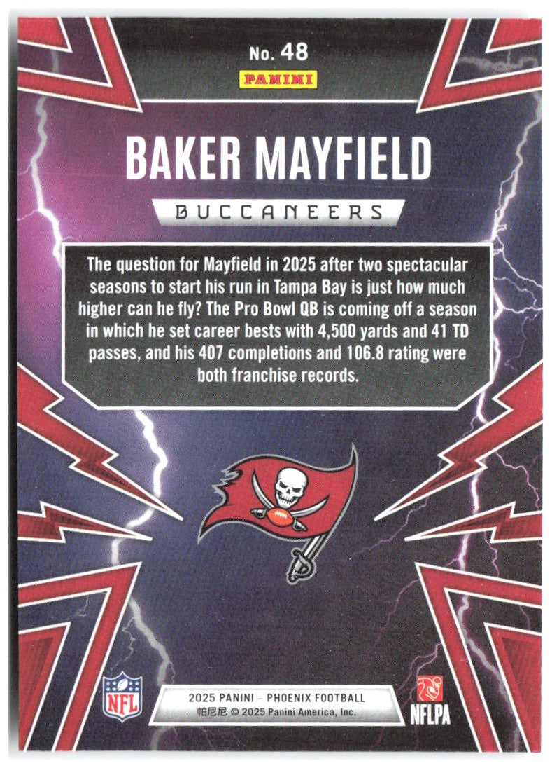 Baker Mayfield Panini Phoenix - Thunderbirds 48 2025 Tampa Bay Buccaneers