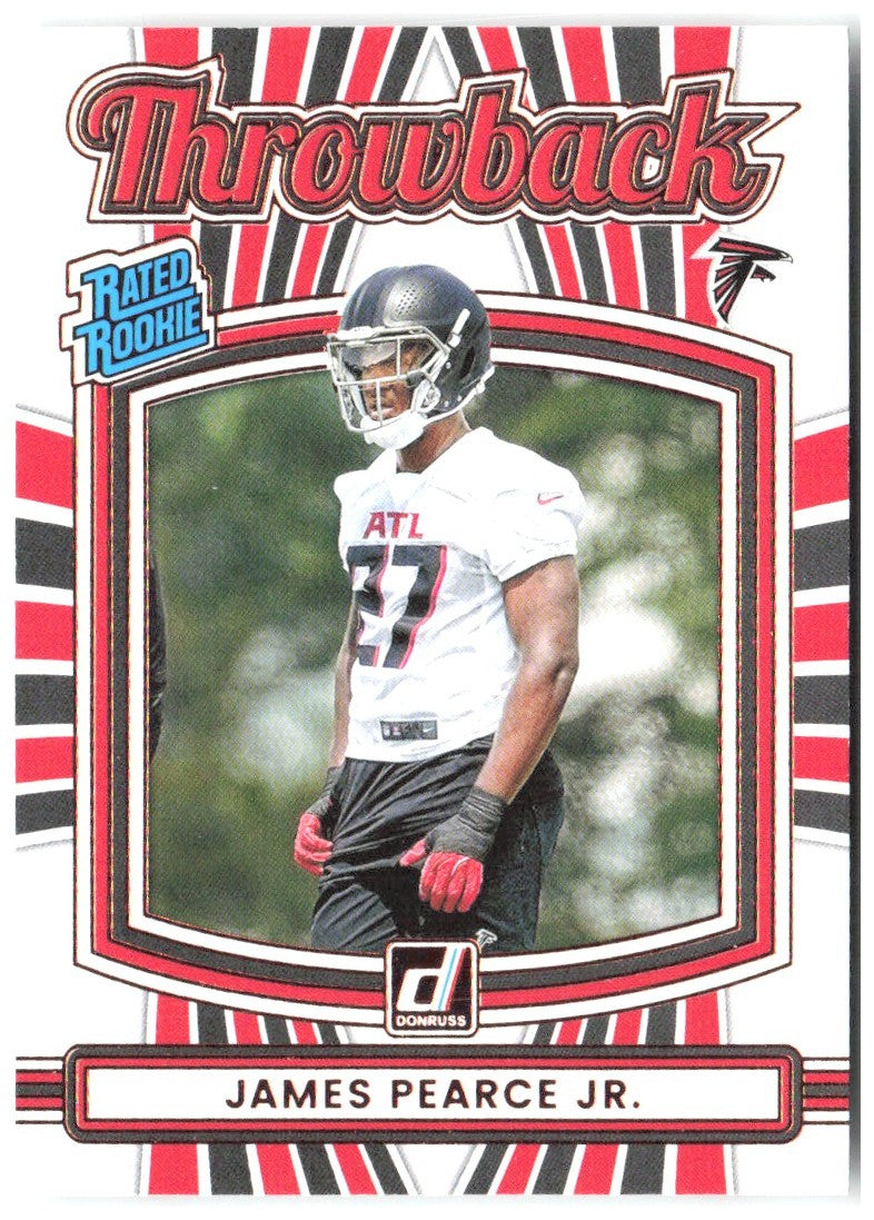 James Pearce Jr. Donruss - Rated Rookies Throwback 13 2025 Atlanta Falcons